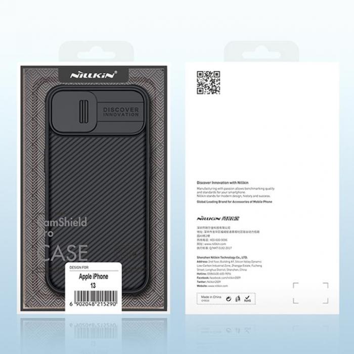 UTGATT1 - Nillkin iPhone 13 Skal MagSafe CamShield Pro Magnetic Armored - Svart