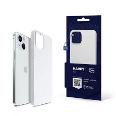 3MK - 3MK iPhone 15 Mobilskal Magsafe Hardy Silikon - Silver/Vit