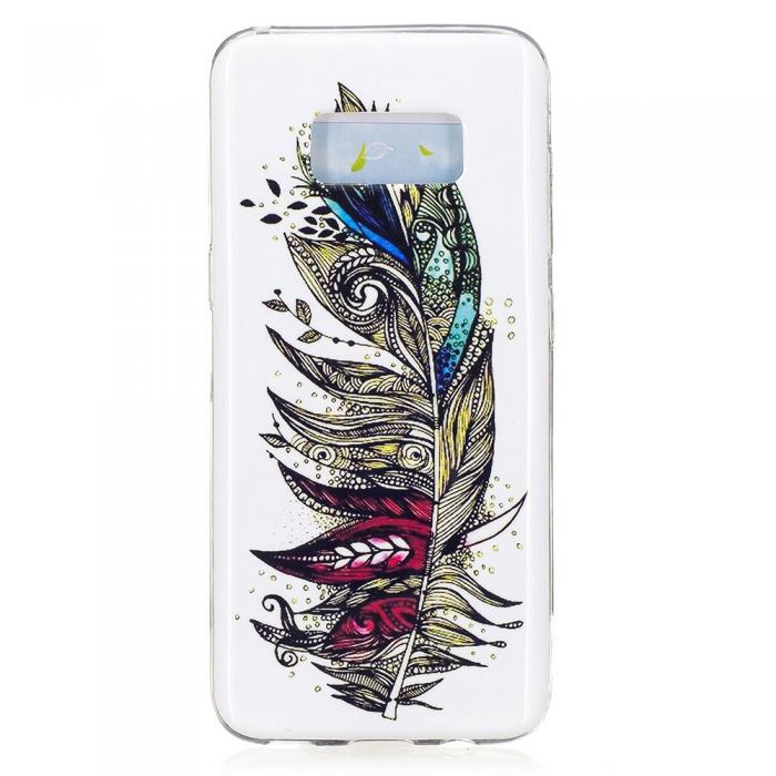 UTGATT4 - Noctilucent IMD Mobilskal Samsung Galaxy S8 - Tribal Feather