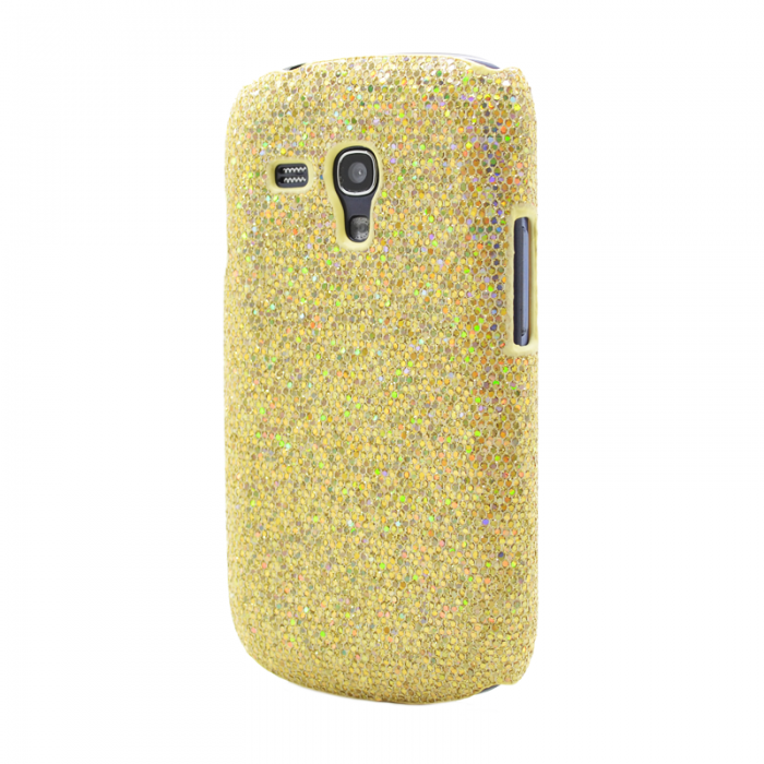 UTGATT4 - Glitter Skal till Samsung Galaxy S3 mini i8190 (Gul)