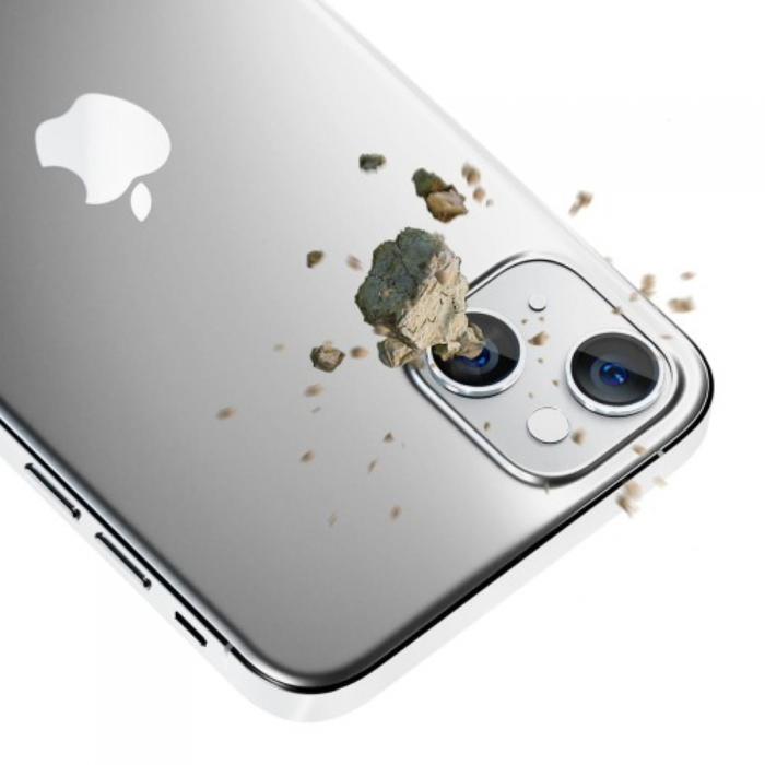 3MK - 3MK iPhone 14 Silver Kameraskydd Hybrid Glas Lens Protection