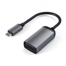 Satechi - Satechi USB-C VGA-adapter - Konvertera USB-C till VGA videoutgång - Grå