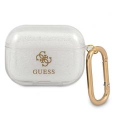 Guess - Guess Glitter Collection Skal AirPods Pro - Transparent