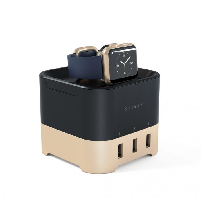 UTGATT5 - Satechi Smart Charging Stand fr Apple Watch och Smartphone - Guld