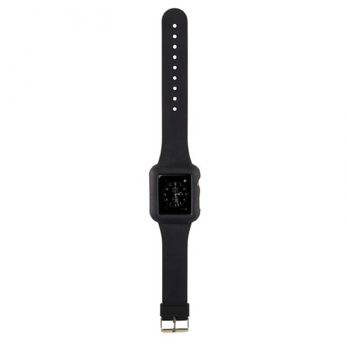 UTGATT5 - HAMA Klockarmband Apple Watch Svart Silicon, 38mm