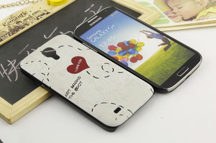 UTGATT4 - Baksidesskal till Samsung Galaxy S4 i9500 - I Love You