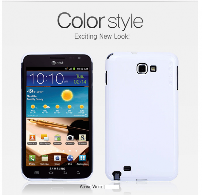 UTGATT4 - Ringke slim mobilskal till Samsung Galaxy Note Vit