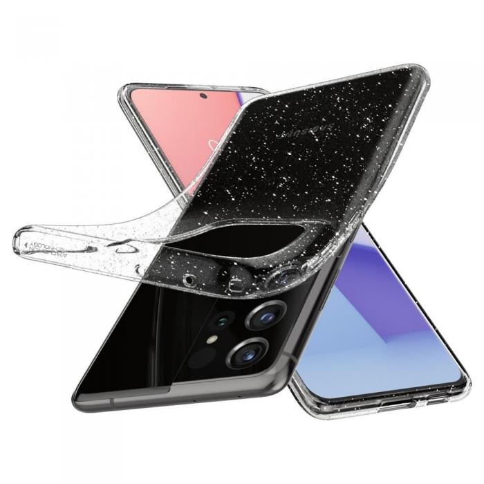 UTGATT5 - SPIGEN Liquid Crystal Skal Galaxy S21 Ultra Glitter Crystal