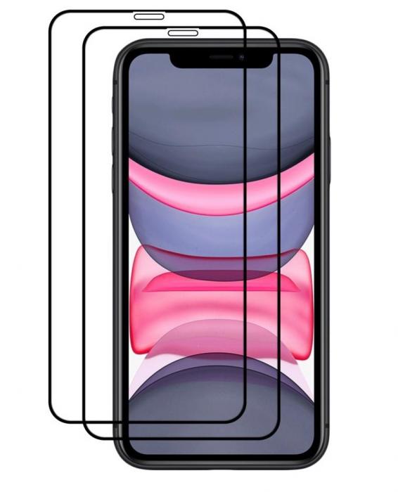 A-One Brand - [2-PACK] Hrdat Glas Skrmskydd iPhone 12 Pro Max - Svart