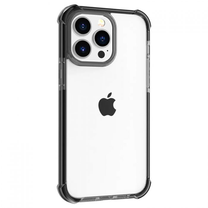 Taltech - iPhone 14 Pro Max Mobilskal Clear Shockproof - Svart
