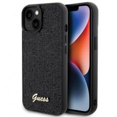 Guess - Guess iPhone 15 Mobilskal Disco Metal Script - Svart