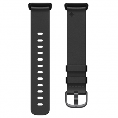 Fitbit - Fitbit Charge 5/6 Leather Band Black (L)