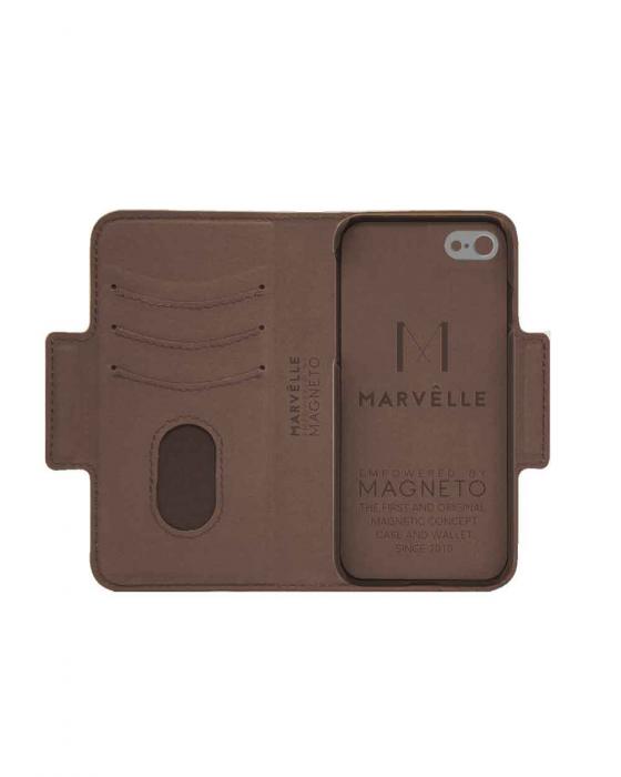 UTGATT4 - Marvlle N307 Plnboksfodral iPhone 6/7/8/SE 2020 - DARK Brun SIGN