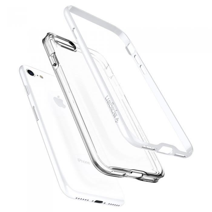 UTGATT5 - SPIGEN Neo Hybrid Crystal Skal till Apple iPhone 7/8/SE 2020 - Jet White