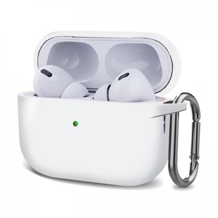 A-One Brand - AirPods Pro 2 Skal Silikon Buckle - Vit