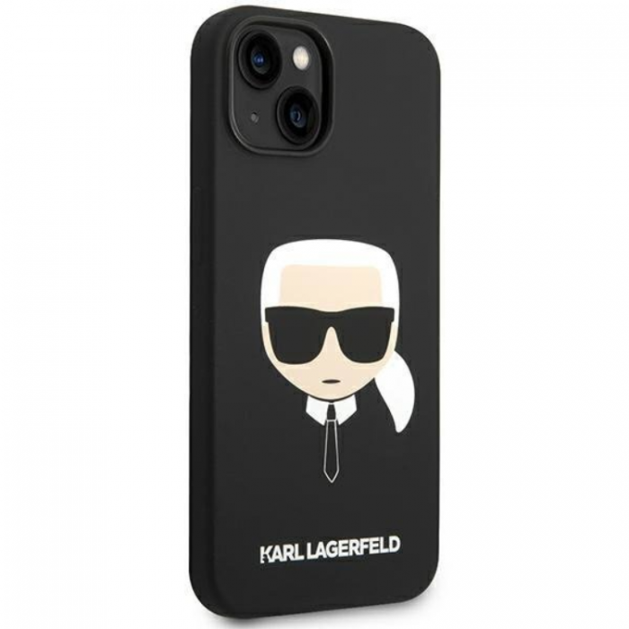 KARL LAGERFELD - Karl Lagerfeld iPhone 14 Plus Skal Magsafe Silicone - Svart