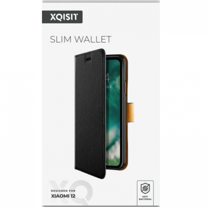 UTGATT5 - Xqisit Xiaomi 12/12X Fodral Slim Selection Anti Bac - Svart