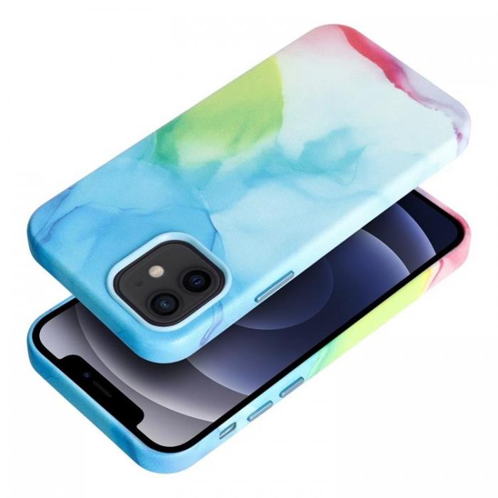 A-One Brand - iPhone 11 Pro Max Magsafe Mobilskal Lder - Multicolor Splash