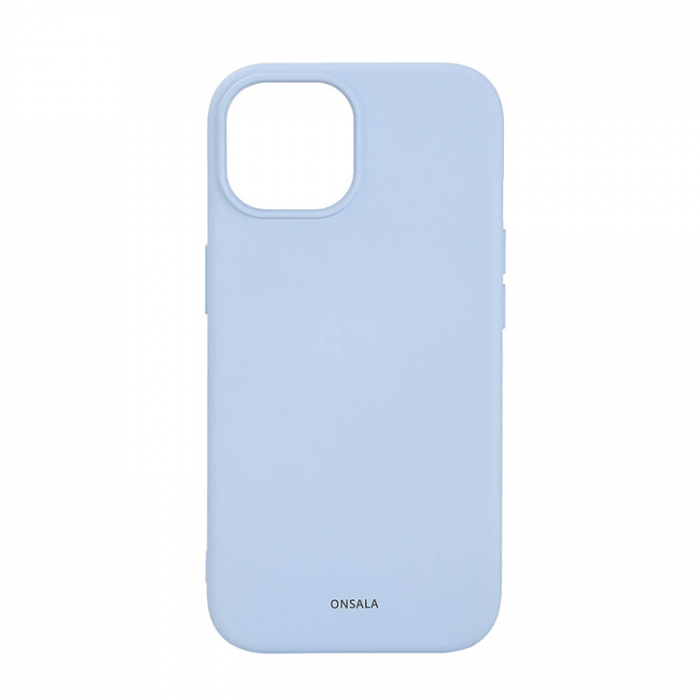 Onsala - Onsala iPhone 15 Mobilskal MagSafe Silikon - Ljusbl