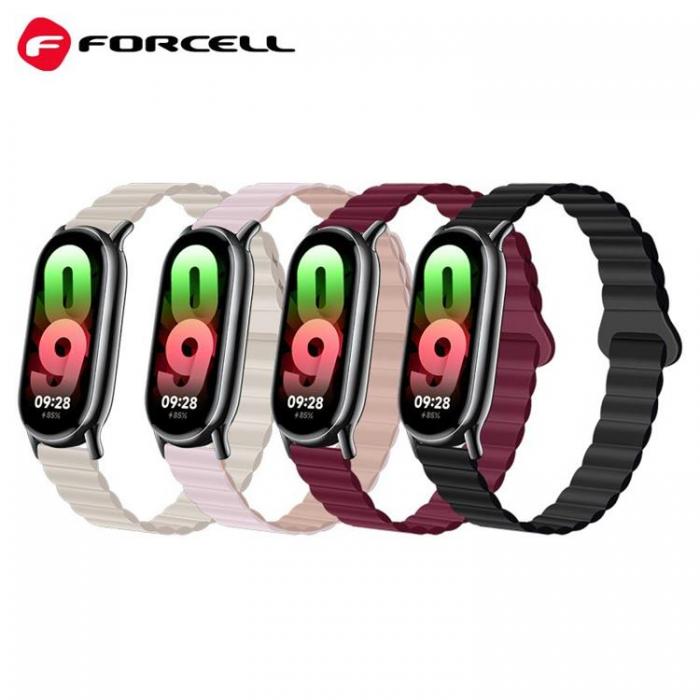 Forcell - Forcell Xiaomi Mi Band 8 Armband FX8 - Beige