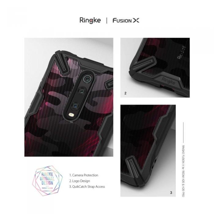 UTGATT5 - Ringke Fusion X Xiaomi Mi 9T / Mi 9T Pro Camo Svart