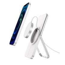 A-One Brand - Desktop Mount Magsafe Wireless Charger - Vit