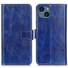 Taltech - iPhone 15 Plånboksfodral Retro - Mörkblå