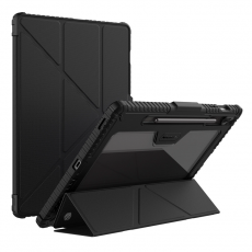 Nillkin - Nillkin Galaxy Tab S9 FE Plus Fodral Läder Bumper - Svart