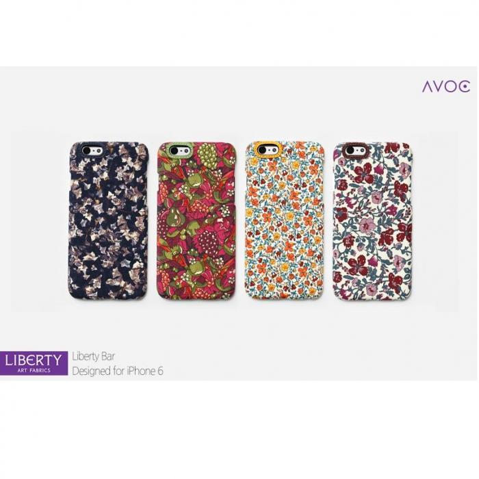AVOC - Avoc Liberty Art Fabric Baksideskal till Apple iPhone 6 / 6S - Navy