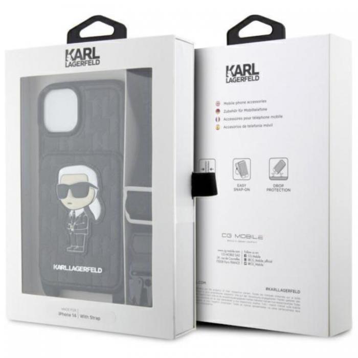 KARL LAGERFELD - Karl Lagerfeld iPhone 14 Halsbandsskal Crossbody Ikonik