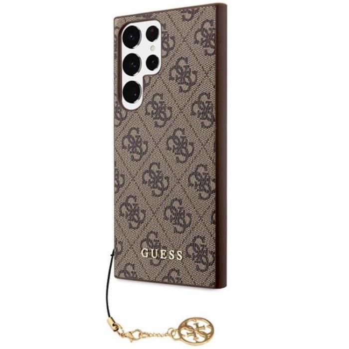 Guess - Guess Galaxy S24 Ultra Mobilskal 4G Charms Collection - Brun