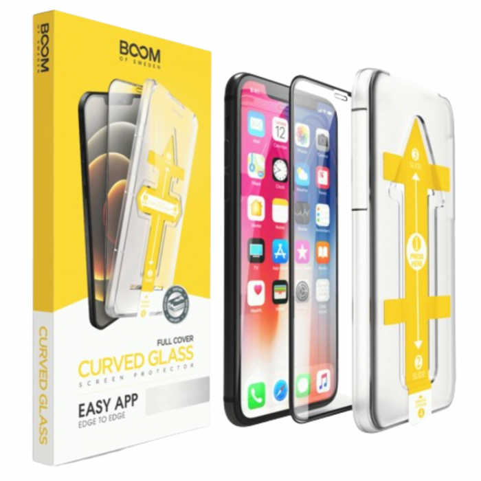 Boom of Sweden - BOOM Curved Hrdat Glas Skrmskydd iPhone XS Max