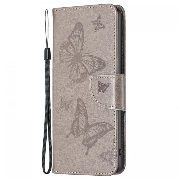 A-One Brand - iPhone 14 Plnboksfodral Butterfly Imprinted - Gr