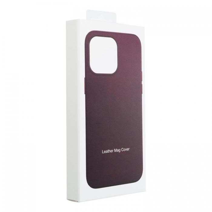 A-One Brand - iPhone 14 Pro Magsafe Skal Lder - Voilet