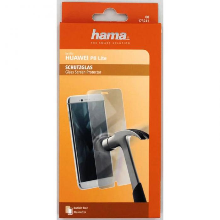 UTGATT1 - Hama Skrmskydd Hrdat Glas Huawei P8 Lite