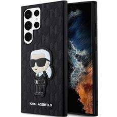 KARL LAGERFELD - Karl Lagerfeld Galaxy S23 Ultra Skal Saffiano Monogram Ikonik - Svart