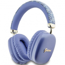 Guess - Guess On-ear Hörlurar Bluetooth GCube Metallic Script Logo - Lila