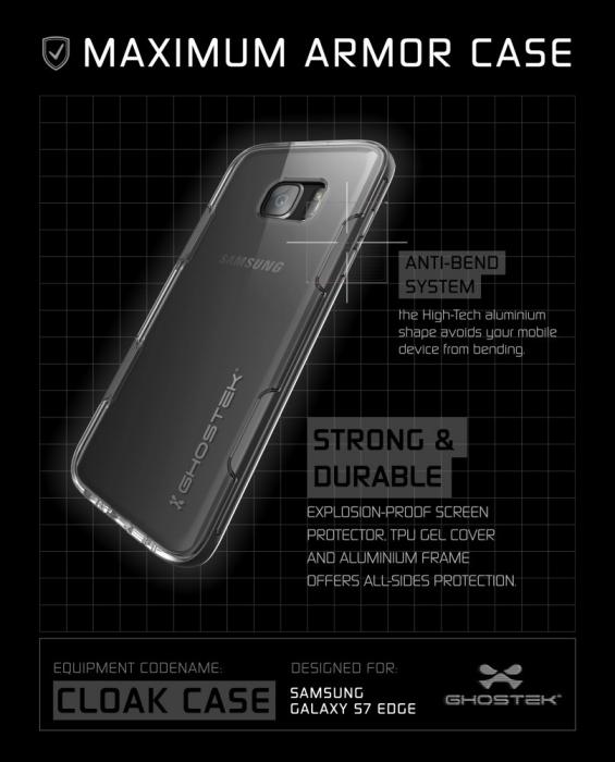 UTGATT5 - Ghostek Cloak Skal till Samsung Galaxy S7 Edge - Svart