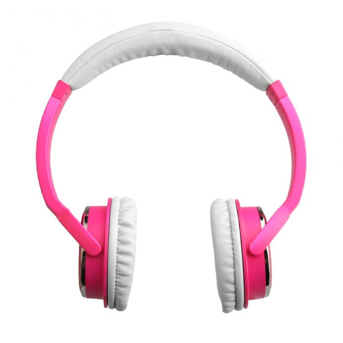 UTGATT4 - NoiseHush NX26 3.5mm Stereo Headphones with In-Line Mic - (Magenta)