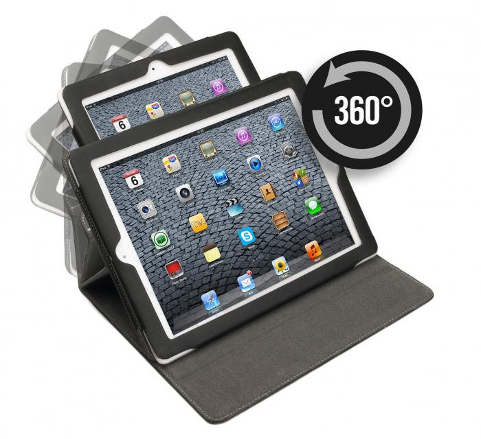 UTGATT1 - GEAR Tabletfodral Svart 360 Samsung Tab3 10,1tum Magnetls