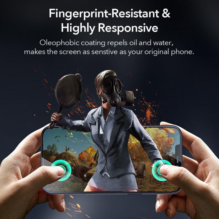 UTGATT - ESR 2-Pack Screen Shield Tempered Glas iPhone 12 & 12 Pro - Clear