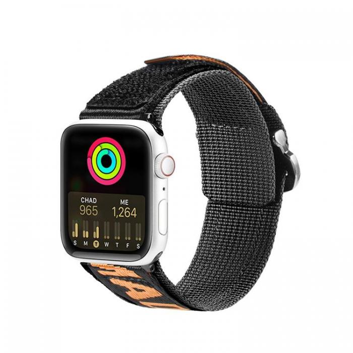 Dux Ducis - Dux Ducis Apple Watch 4/5/6/7/8/SE/Ultra (49/45/44/42mm) Armband Nylon - Orange