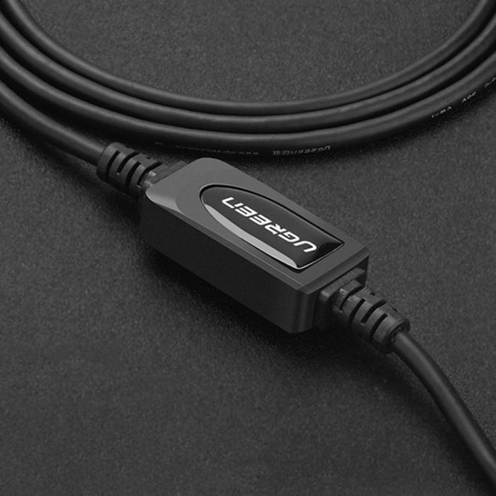 Ugreen - UGreen USB-A Till USB-A Printer Kabel 10m - Svart