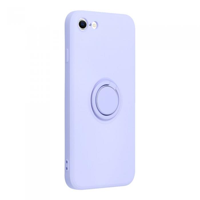 Forcell - Forcell iPhone 7/8/SE (2020/2022) Skal Silikon Ring - Violett
