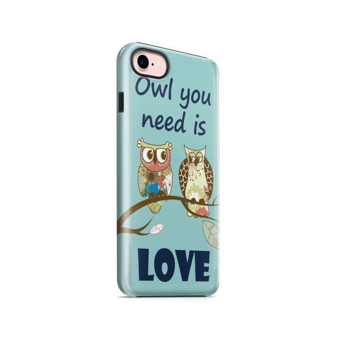 UTGATT5 - Tough mobilskal till Apple iPhone 7/8 - Owl you need is love