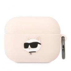 KARL LAGERFELD - Karl Lagerfeld AirPods Pro Skal Silicone Choupette Head 3D - Rosa