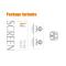 HAT PRINCE - ENKAY iPhone 14 Pro Max/14 Pro Kameralinsskydd Hrdat Glas - Guld