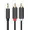 Ugreen - Ugreen 2 RCA Till Audio Kabel 3.5mm Mini Jack 1.5 m - Gr