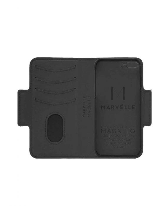 UTGATT4 - Marvlle N305 Plnboksfodral iPhone 7/8 Plus - MIDNIGHT BLACK