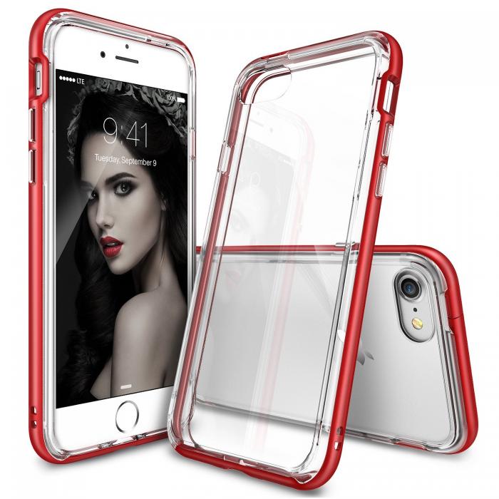 UTGATT5 - Ringke Frame Skal till Apple iPhone 8/7 - Rd